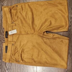 ❤️ NWT! BANANA REPUBLIC HIGH RISE SLIM FAUX SUEDE PANTS, 14 (32)